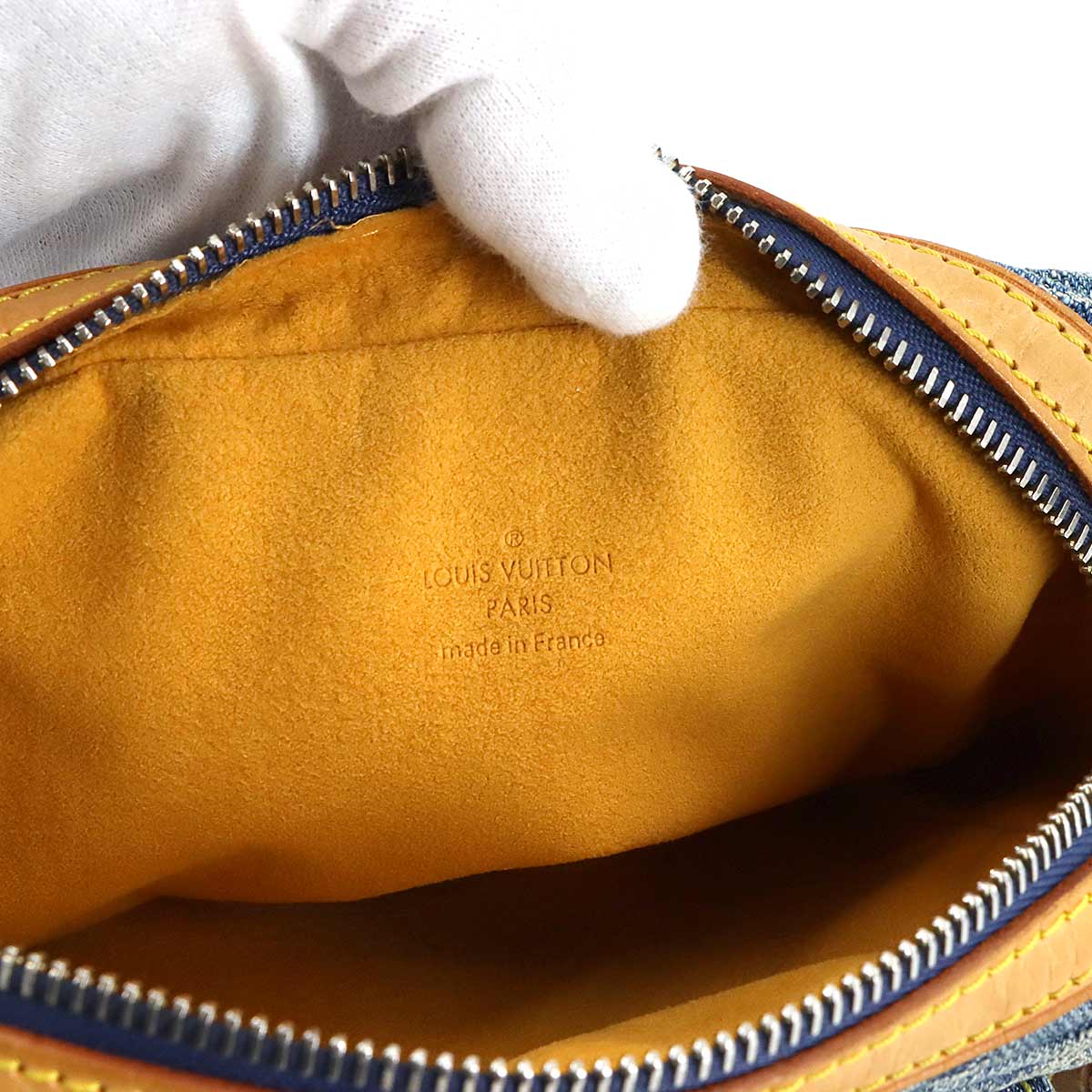 Monogram Denim Camera Bag Shoulder Bag Blue M95348 Purse 90286952