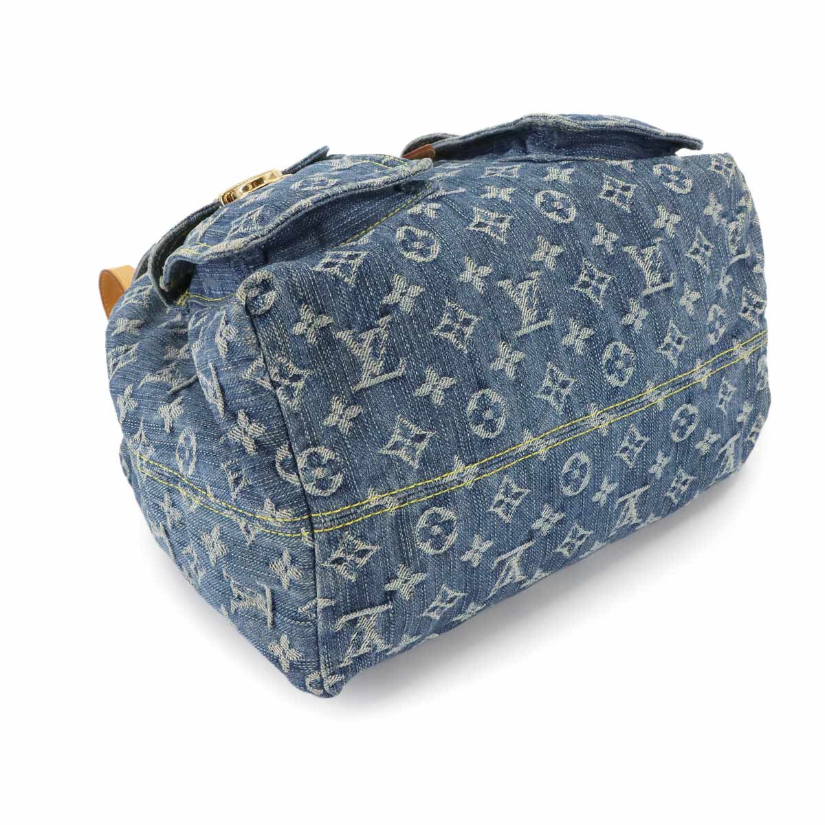 Monogram Denim Sac A Dos GM Backpack Blue M95056 Purse 90286962