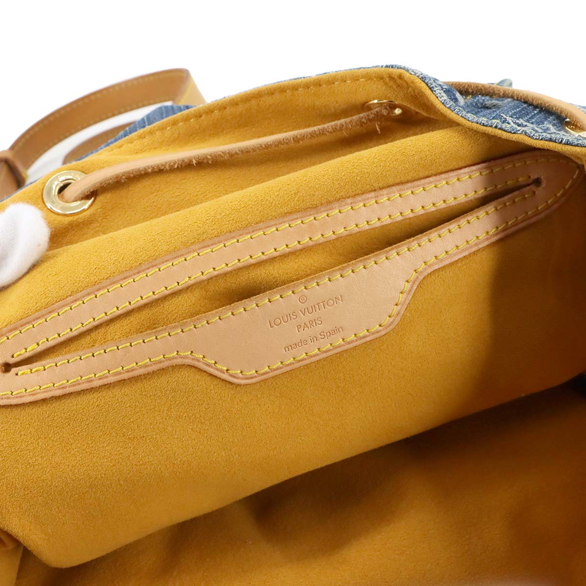 Monogram Denim Sac A Dos GM Backpack Blue M95056 Purse 90286962