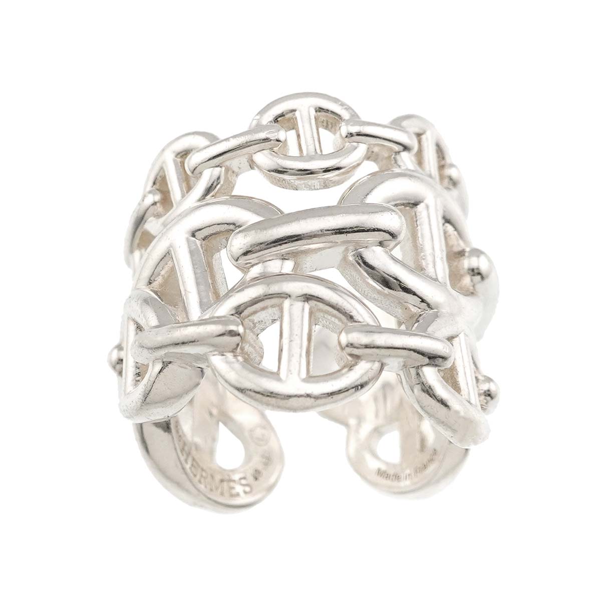 HERMES Chaine dancre Ring GM Silver 925 Size48 4(US)