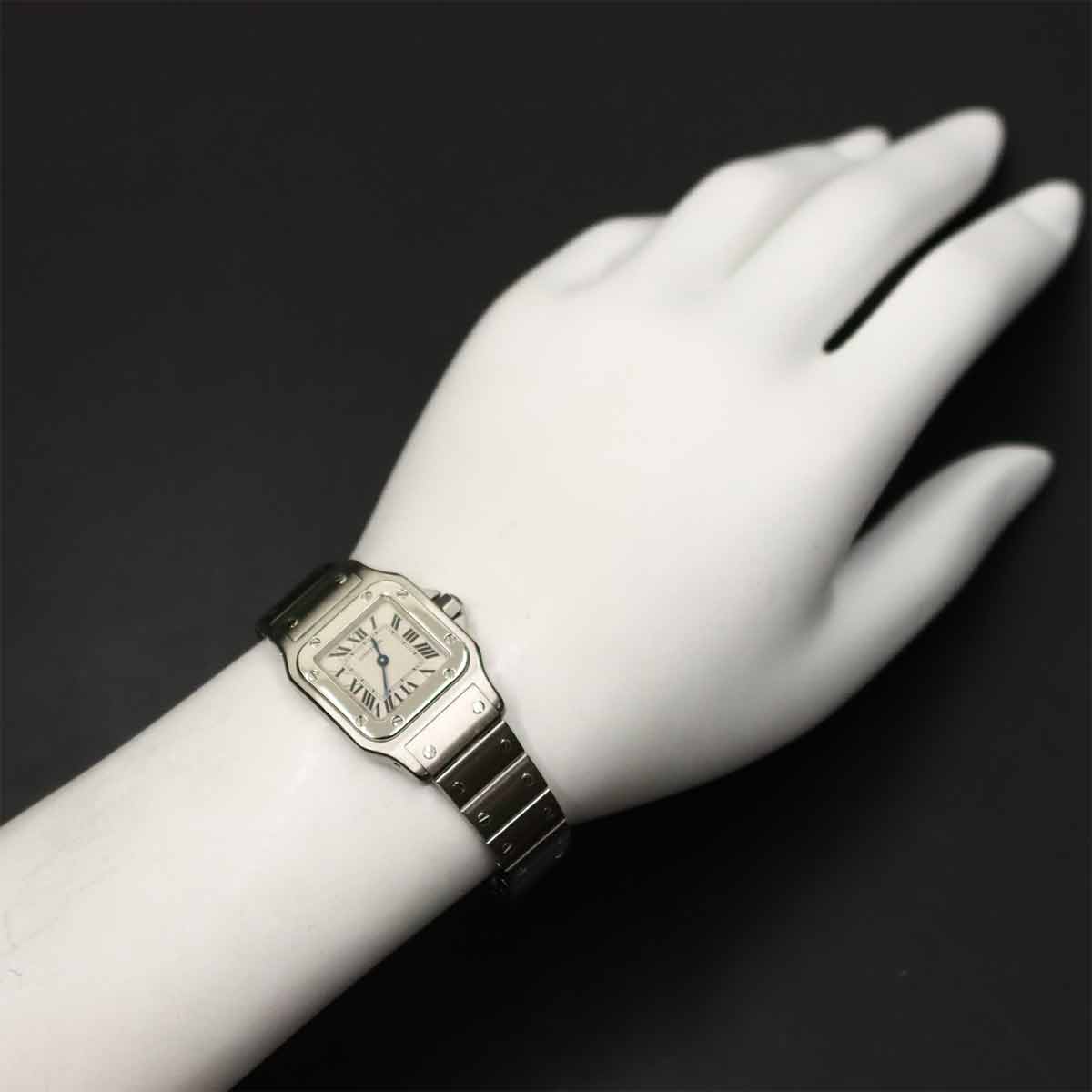 Santos Galbee SM W20056D6 Cream Dial Quartz Ladies Watch