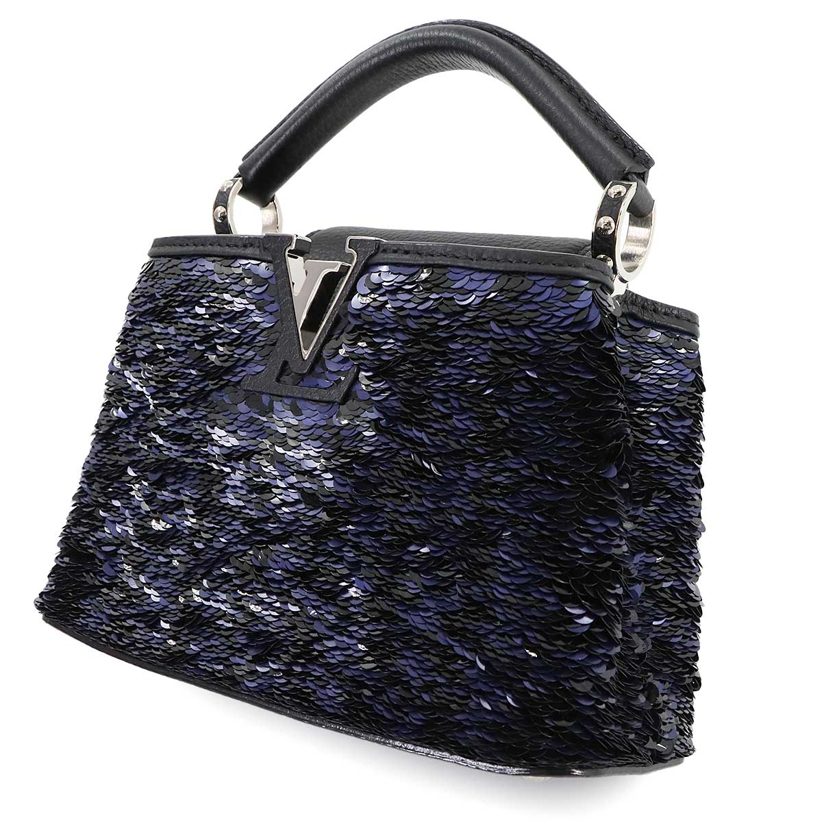 Capucines MINI Hand Shoulder Bag Taurillon Leather Sequin