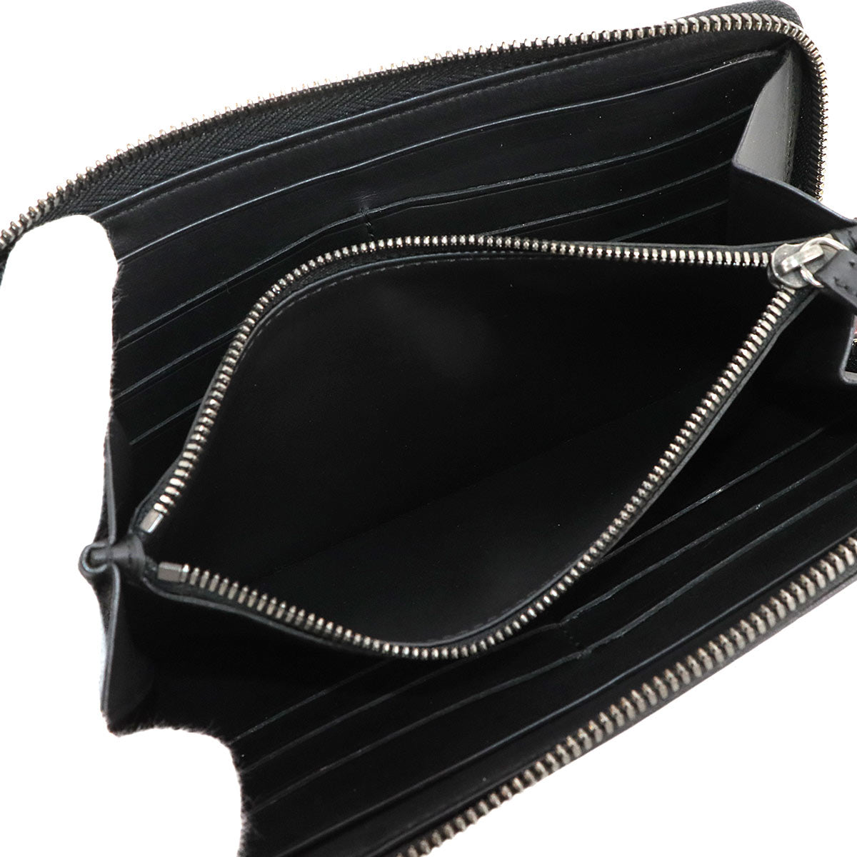 Calligraphy Itauba Long Wallet Venezia Leather Black