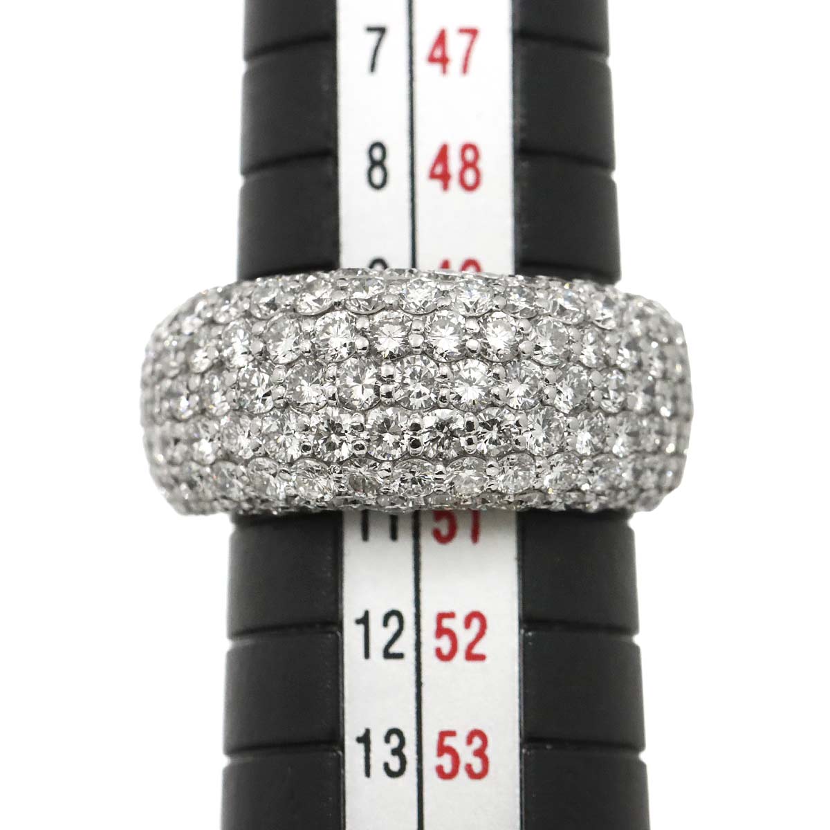 Diamond 2.65ct Ring 18K WG 750 Size5.25(US)