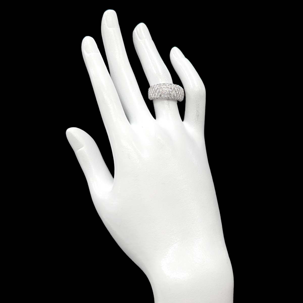Diamond 2.65ct Ring 18K WG 750 Size5.25(US)