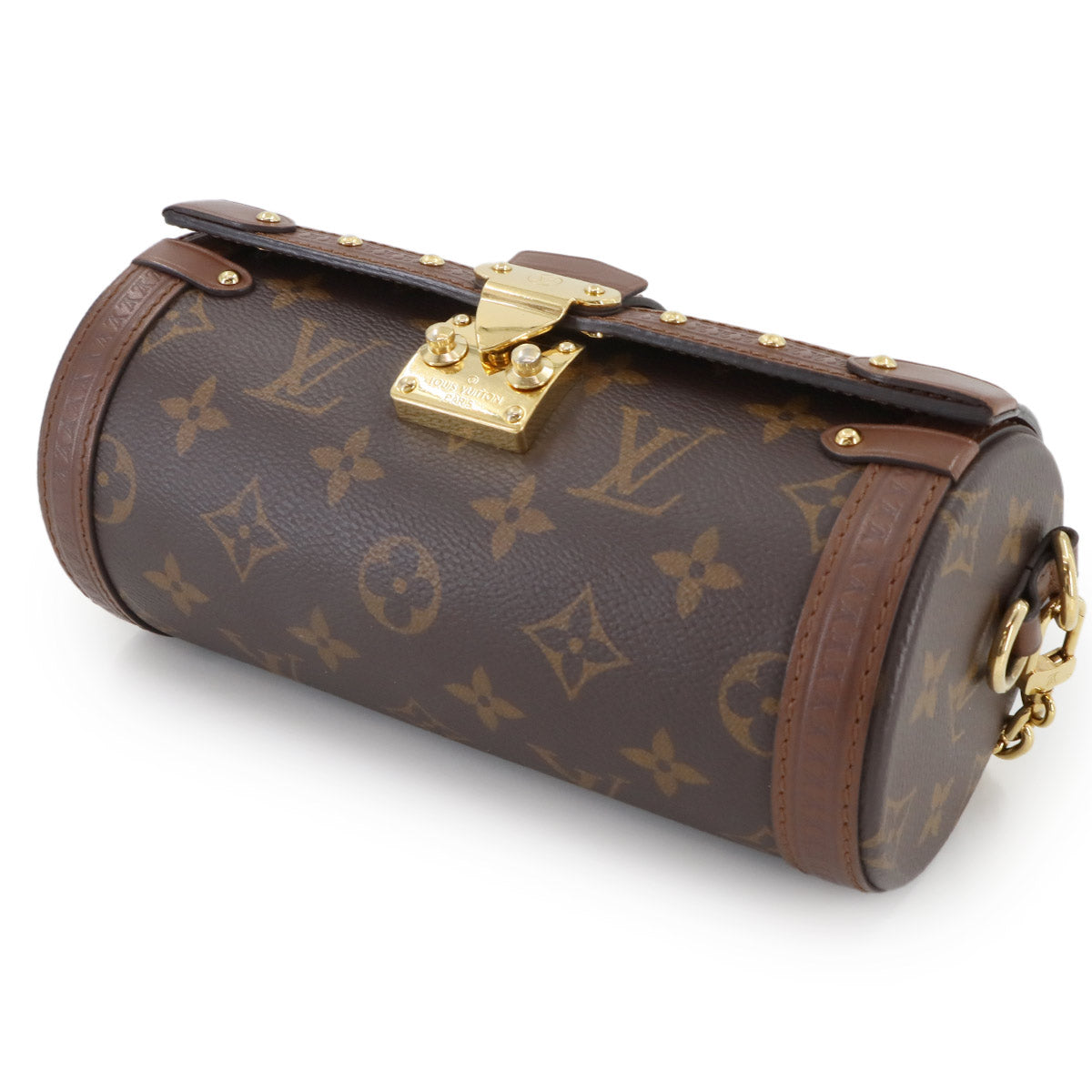 Monogram Papillon Trunk Shoulder Bag Brown M57835