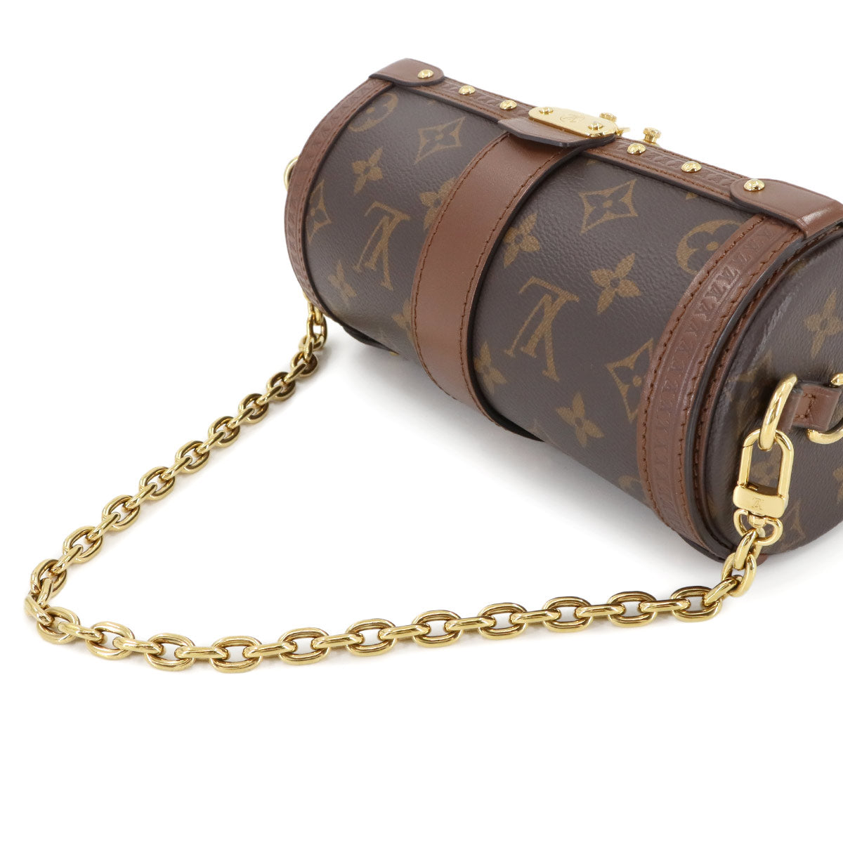 Monogram Papillon Trunk Shoulder Bag Brown M57835