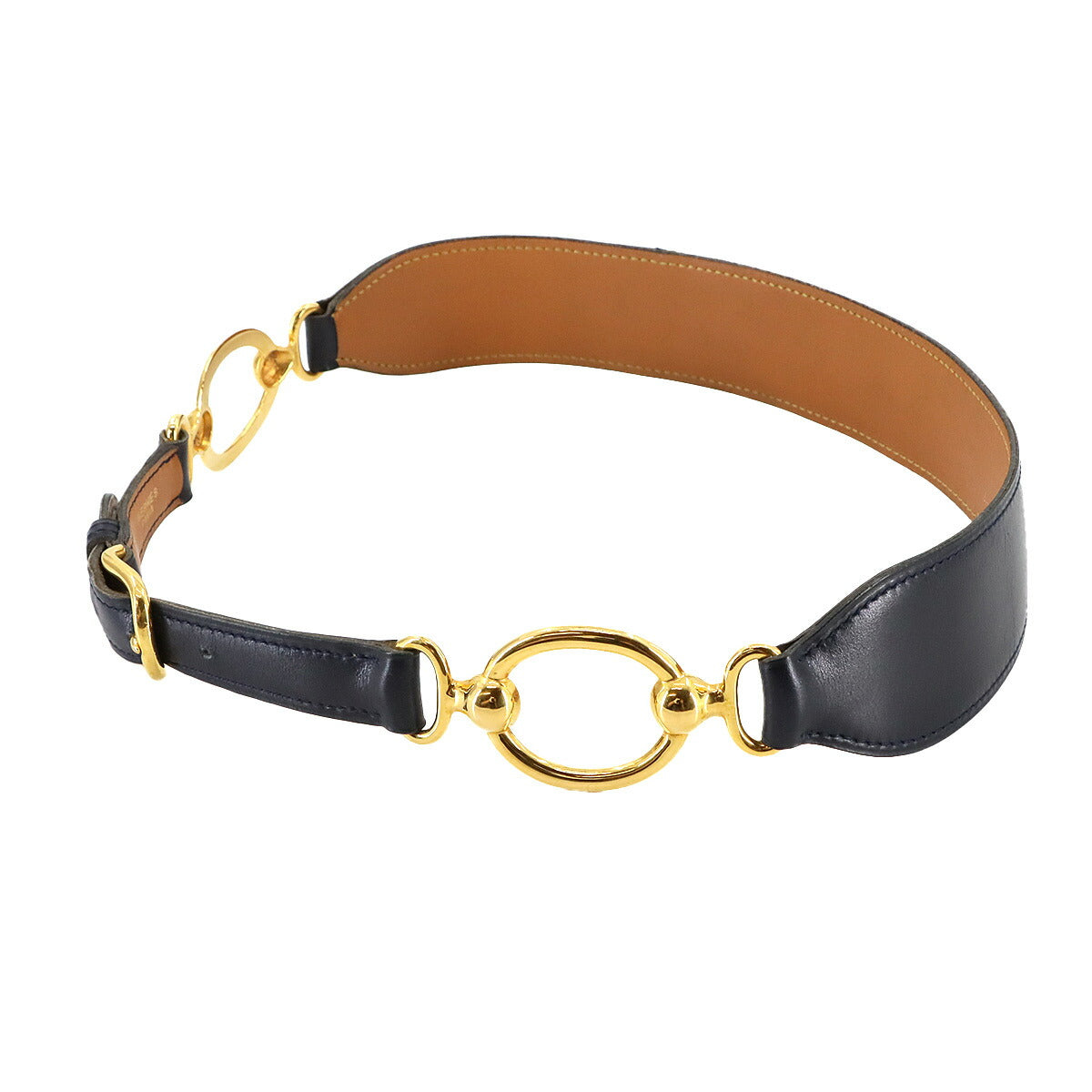 Belt Box Calf Black Gold