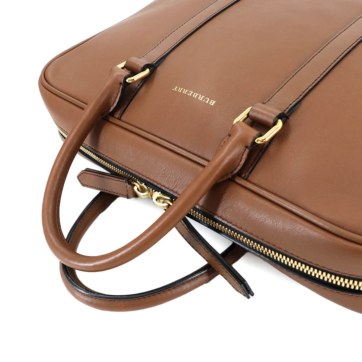 2way Briefcase Shoulder Bag Leather Brown 3923404