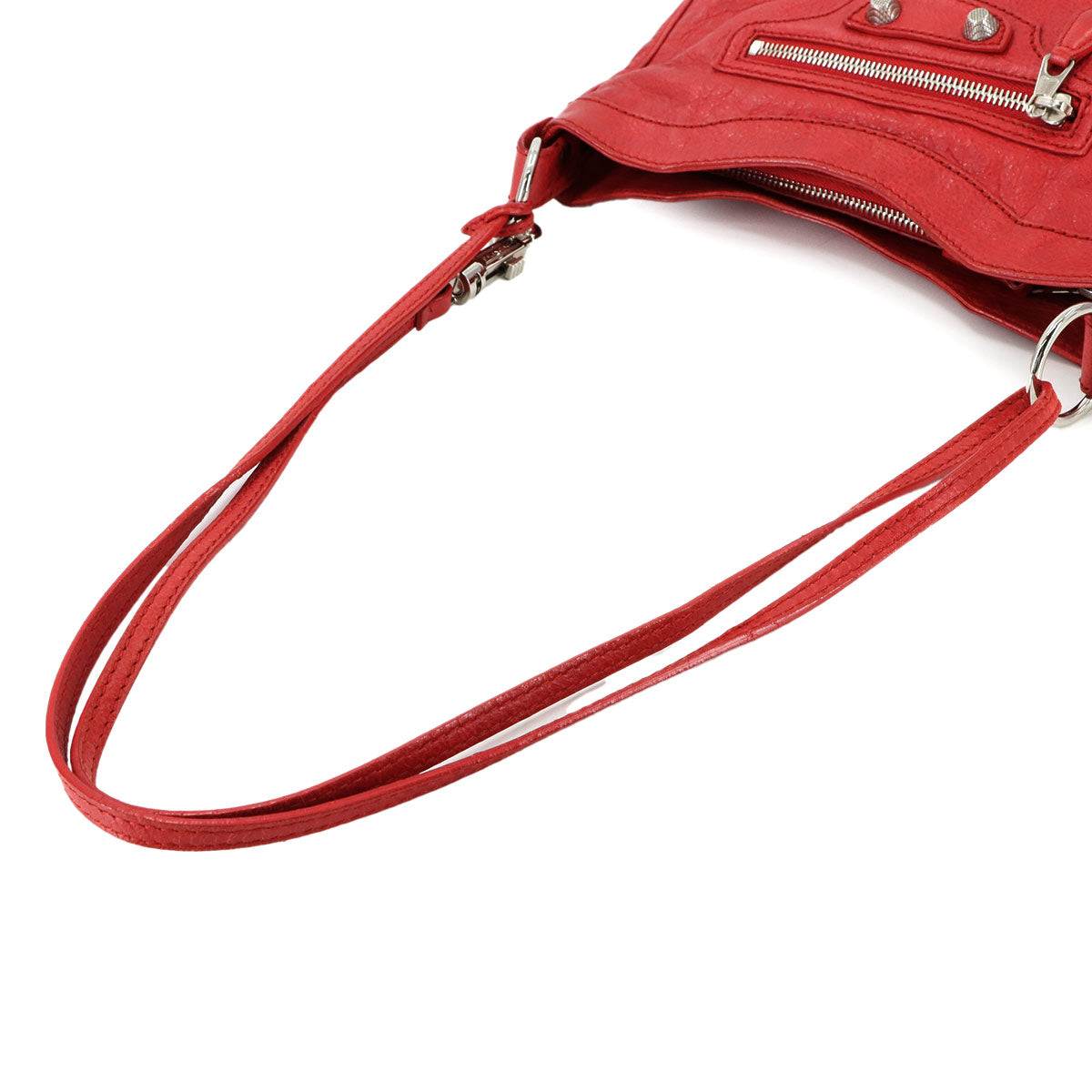 Giant Hip Shoulder Bag Leather Red 237203 Purse