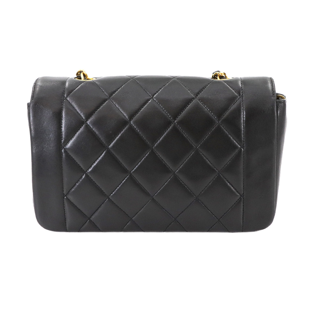 Diana Matelasse 22 Chain Shoulder Bag Leather A01164 Vintage 90287667