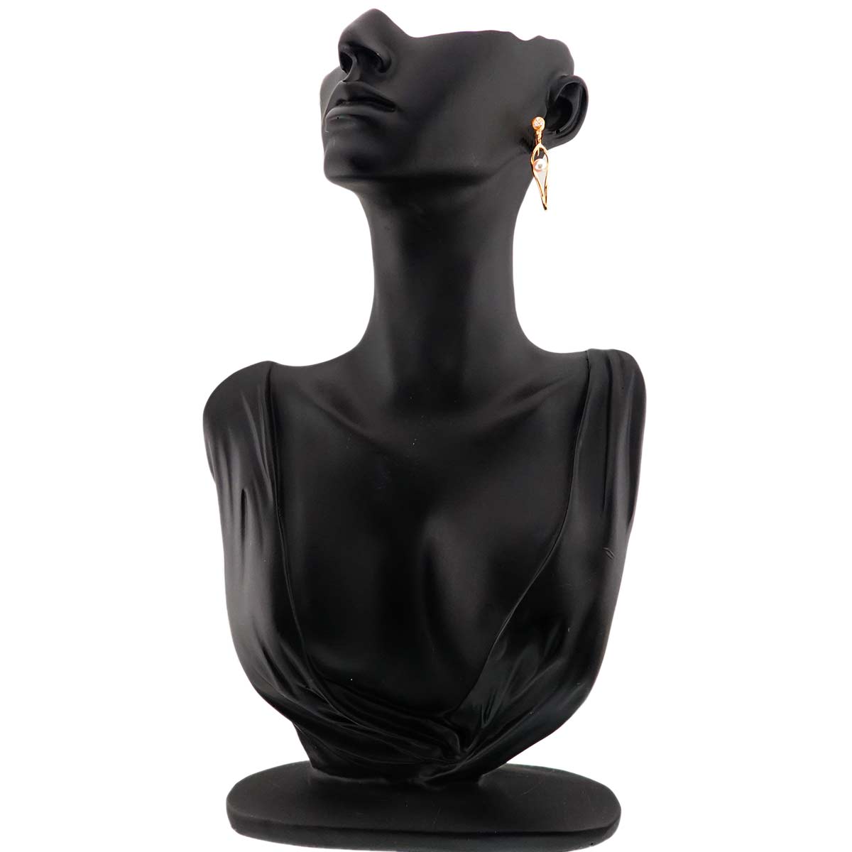 Akoya Pearl 5.3mm Diamond Earrings 18K Yellow Gold 750