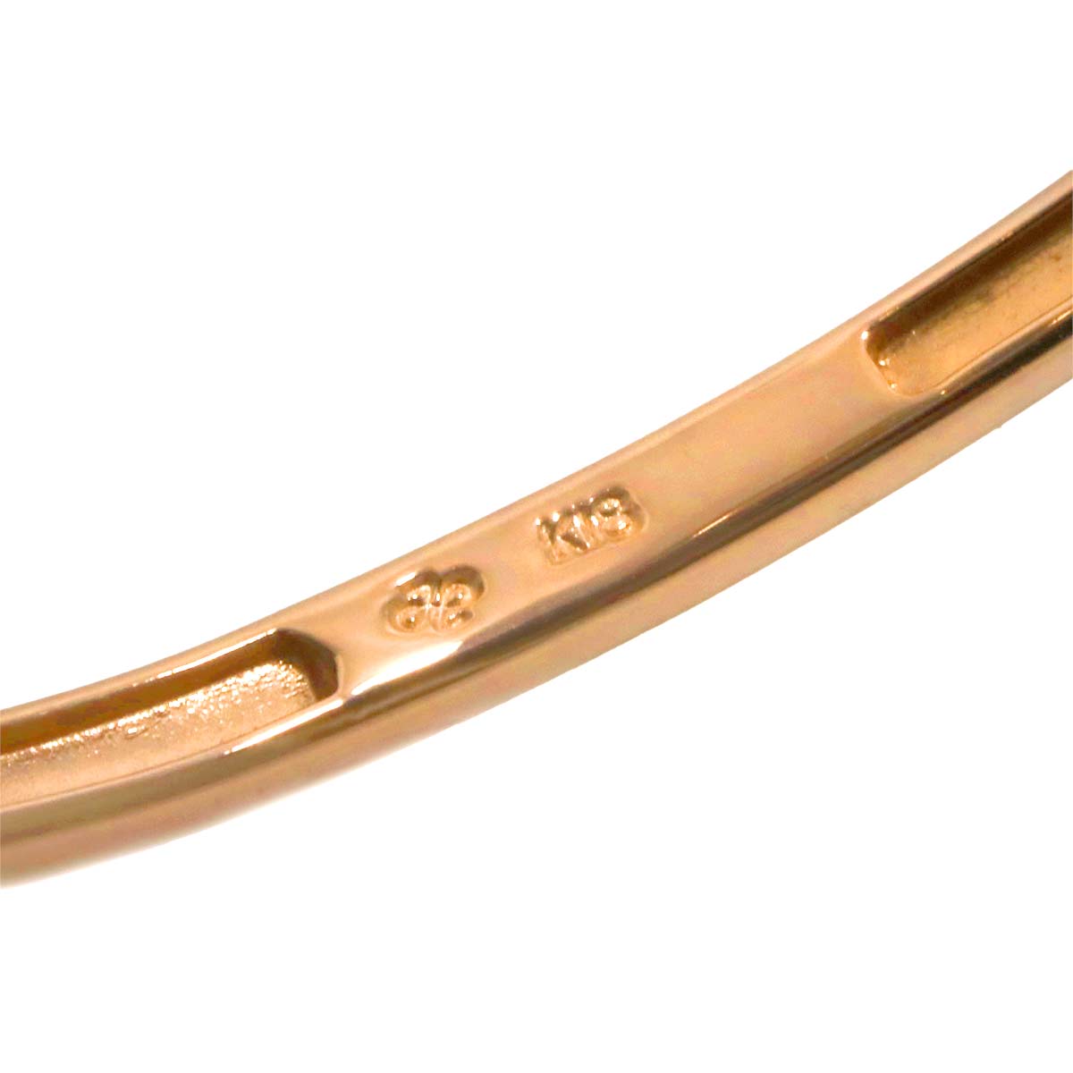 Diamond 0.35ct Bracelet Bangle 18K PG 750