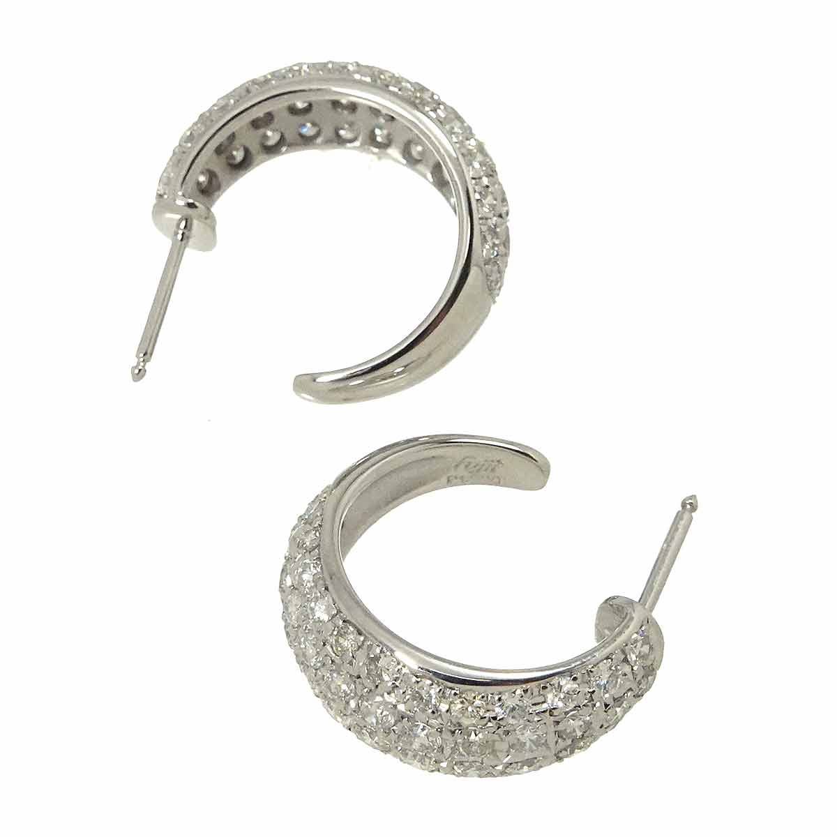 Diamond Earrings Pierced Pt Platinum