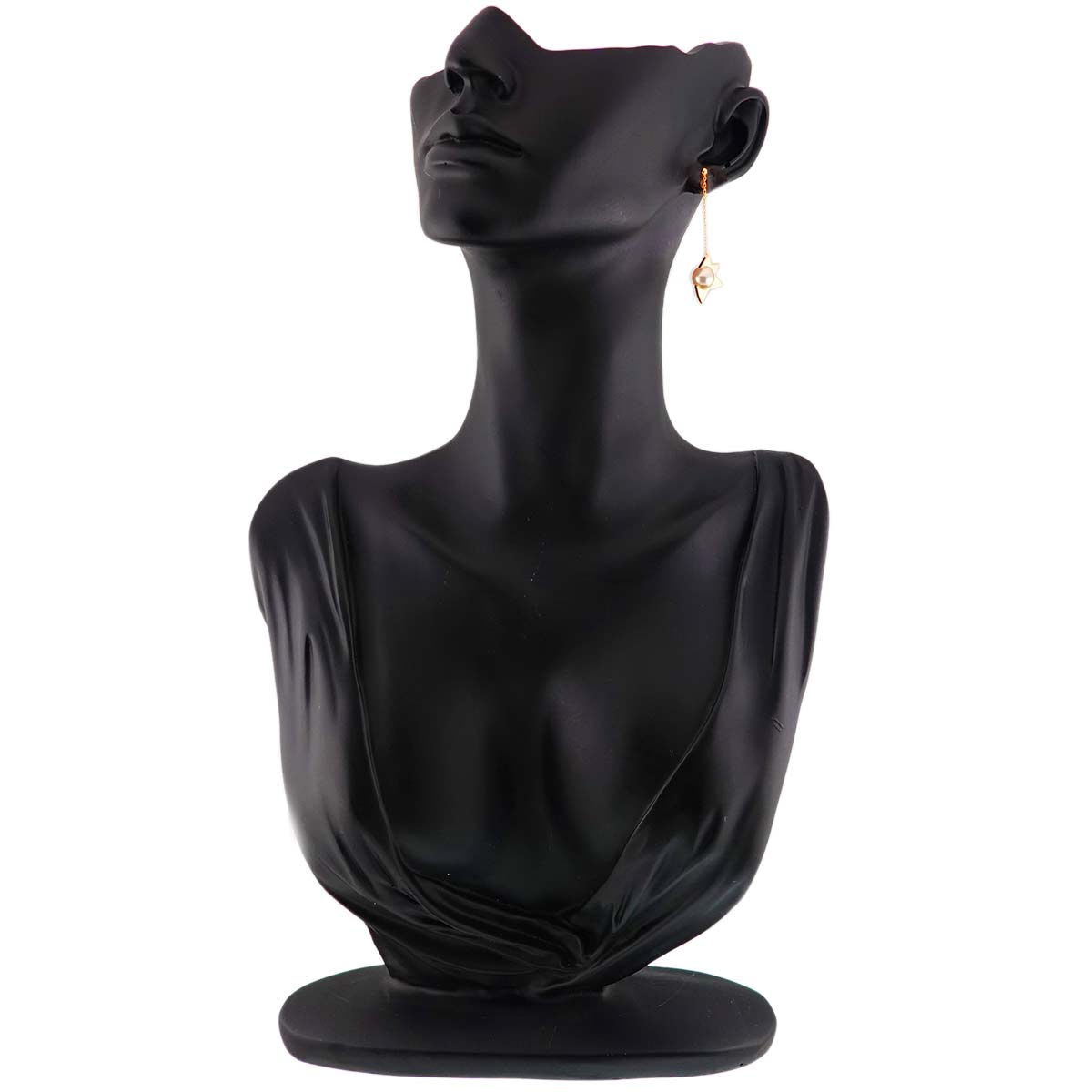 Comet Plus Akoya Pearl 7.0mm Earrings Pierced 18K YG 750