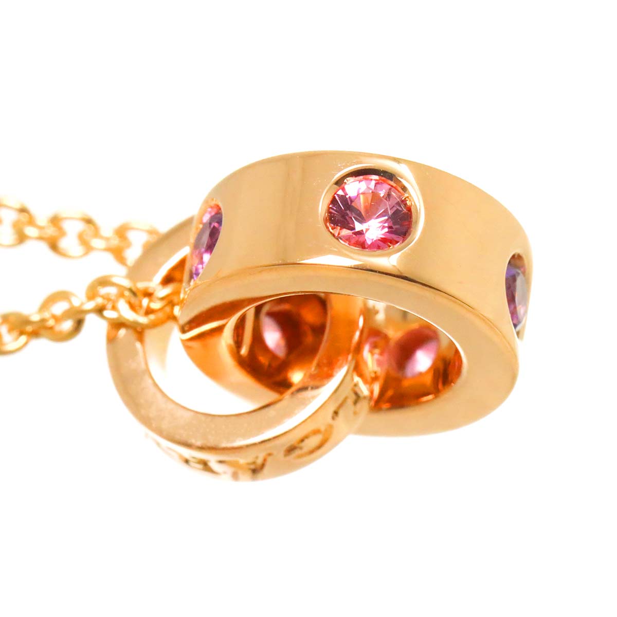 Amethyst Tourmaline Necklace 18K Pink Gold 750