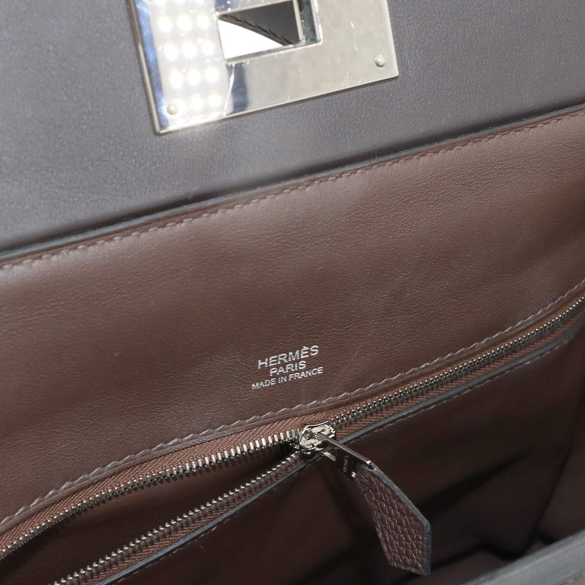 Sac 24/24 29 2way Hand Shoulder Bag Togo Swift Chocolat Purse