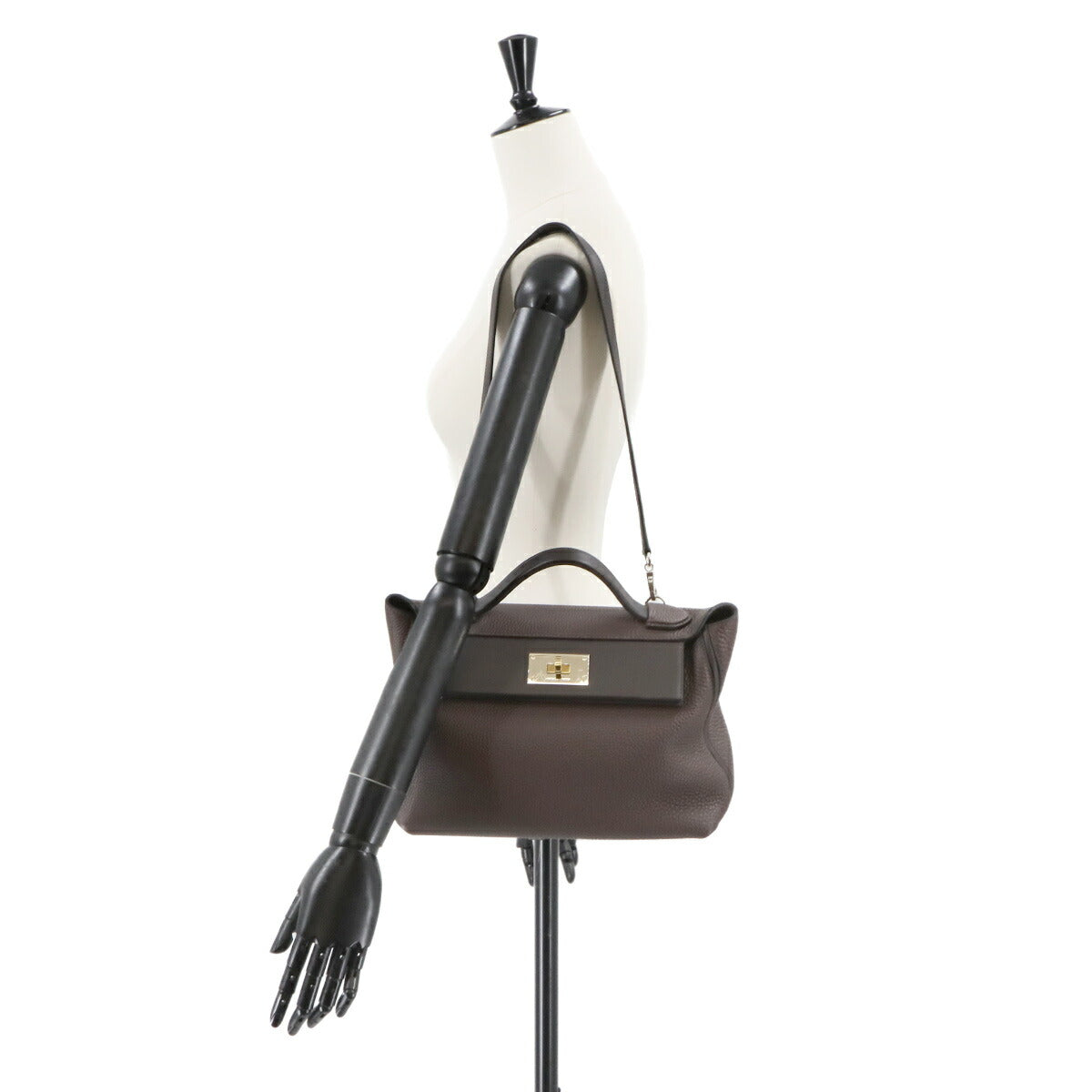 Sac 24/24 29 2way Hand Shoulder Bag Togo Swift Chocolat Purse