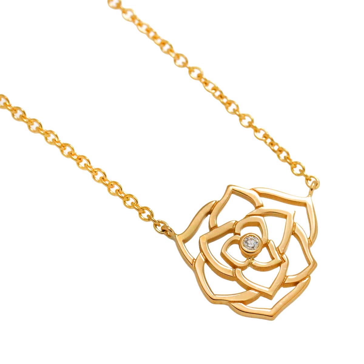 PIAGET ROSE Diamond Necklace 18K Pink Gold 750