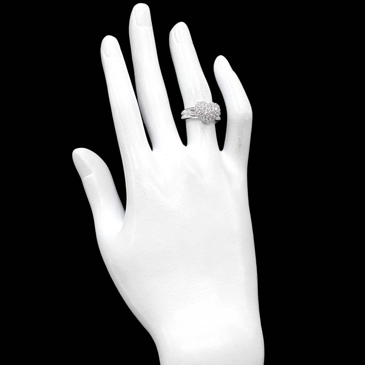 Diamond 1.16ct Ring 18K WG 750 Size5.25(US)