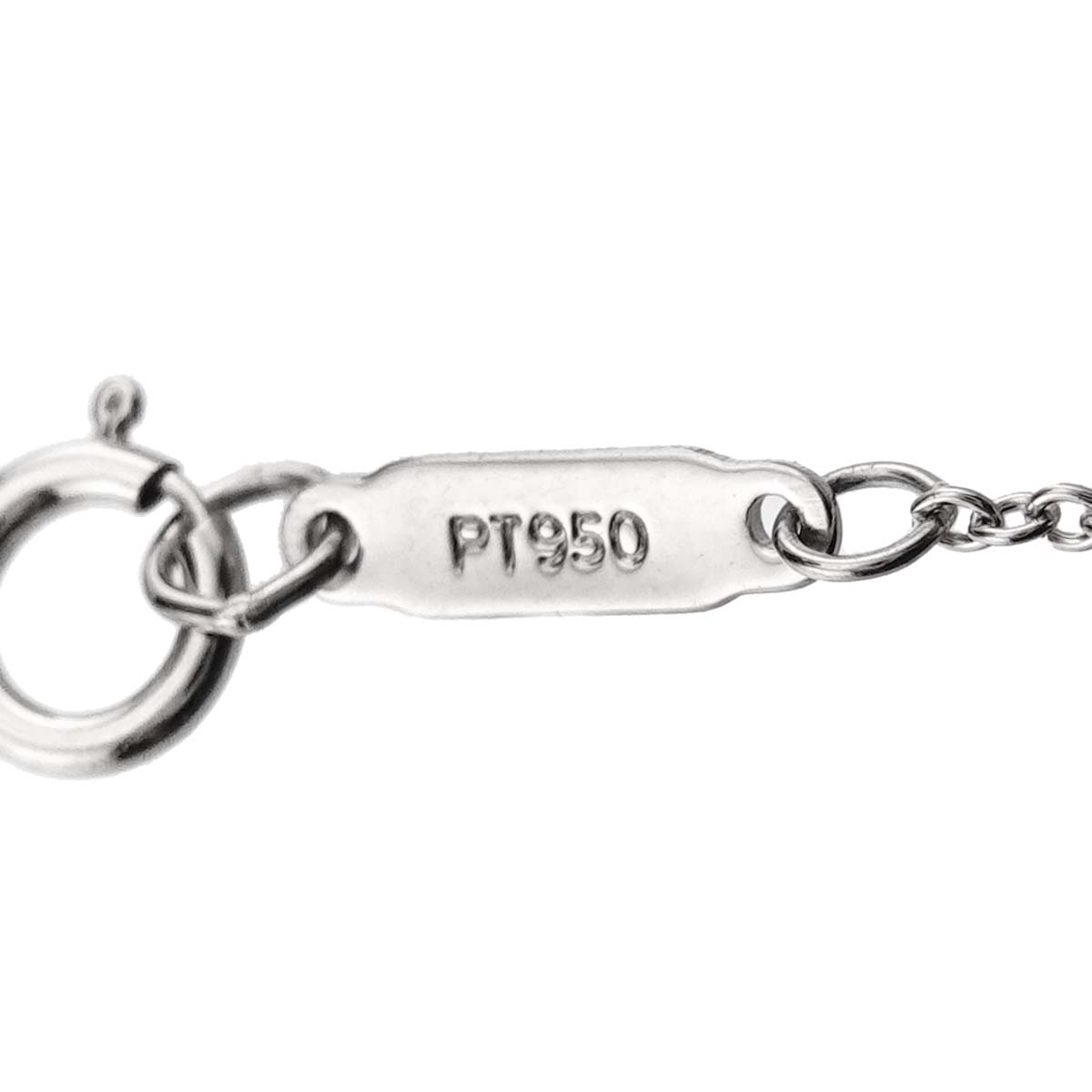 Sentimental Heart Sapphire Diamond Necklace Platinum