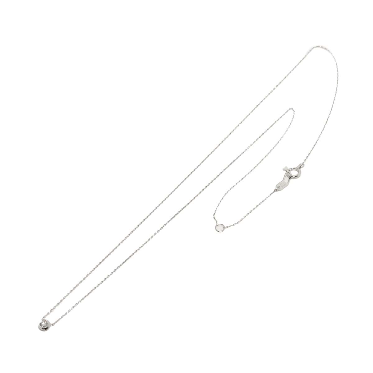 Diamond 0.04ct Necklace 18K WG 750