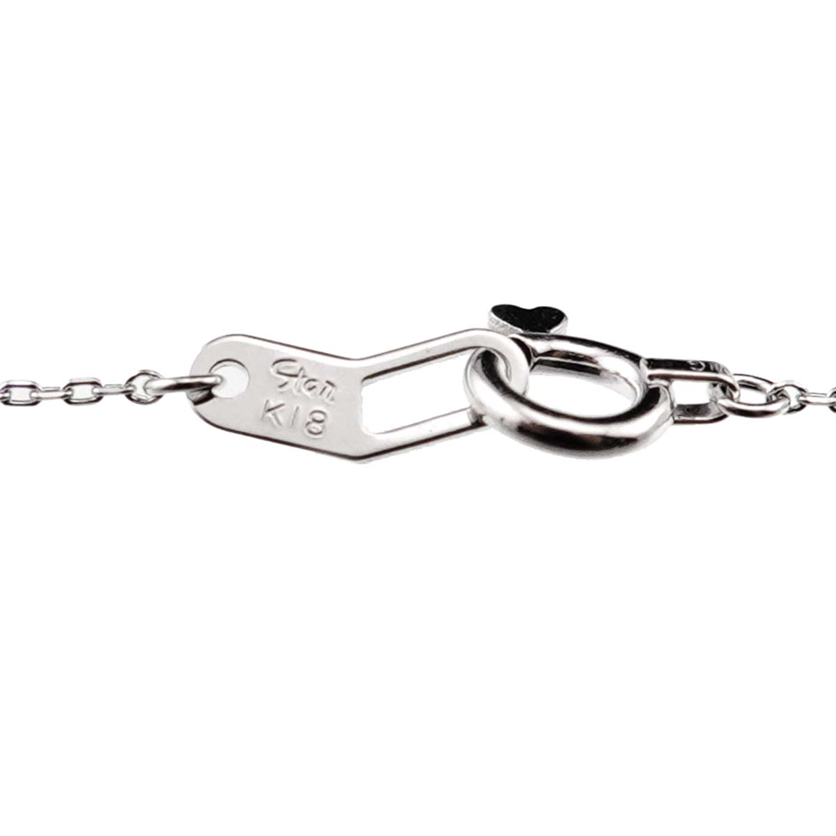 Diamond 0.04ct Necklace 18K WG 750