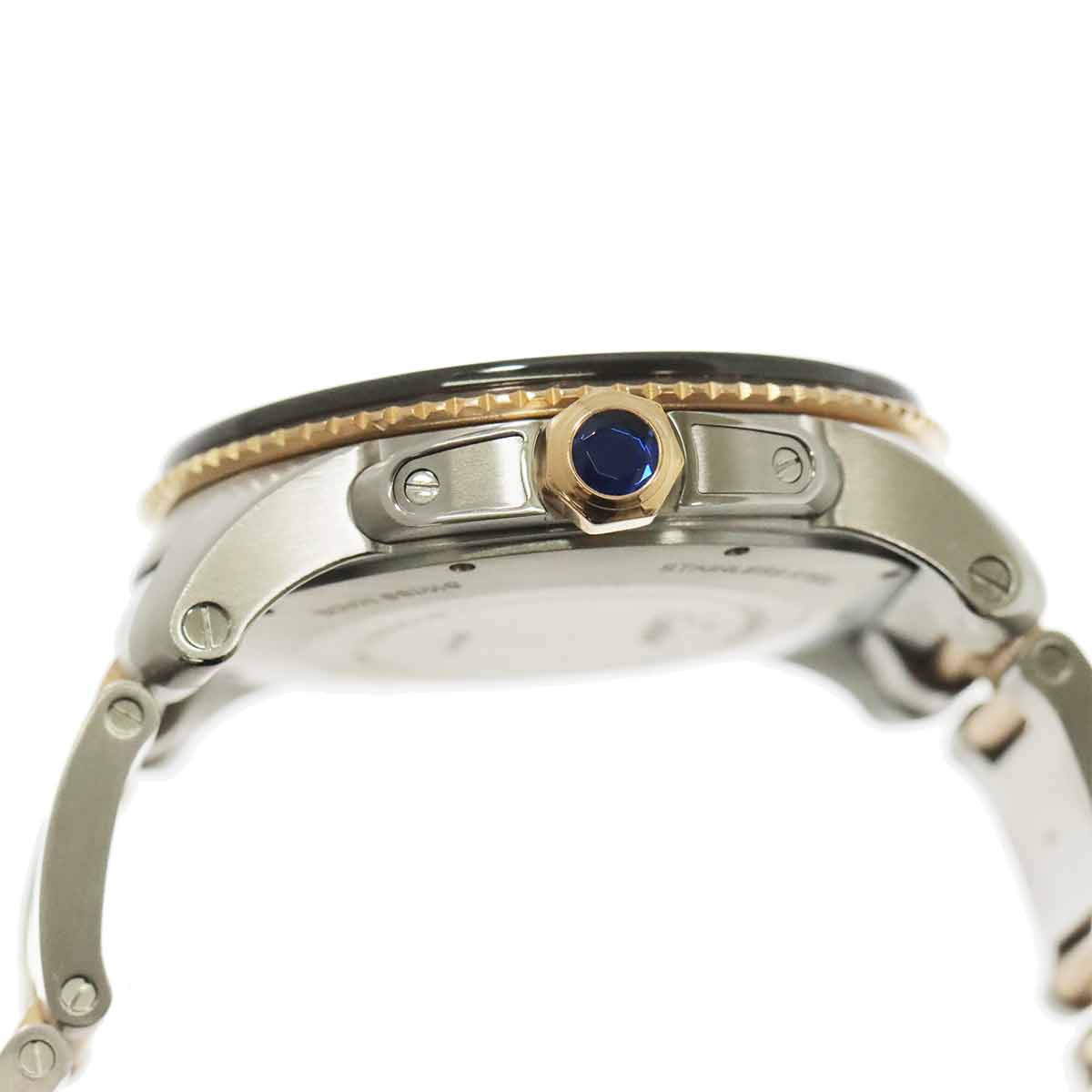 Calibre de Cartier Diver W7100054 Date 750 PG Black Dial Mens