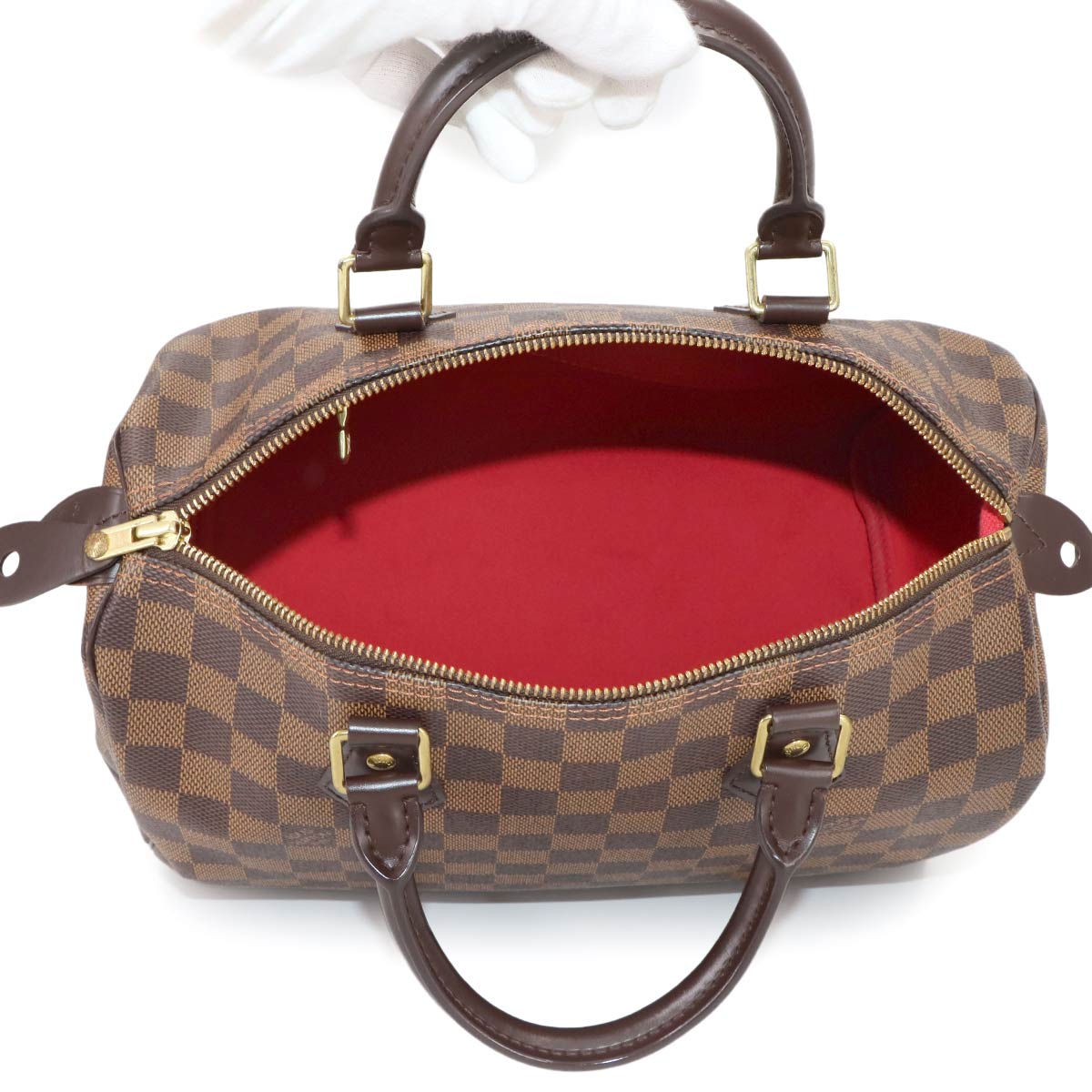 Damier Speedy 30 Hand Bag Ebene N41364 Brown Purse