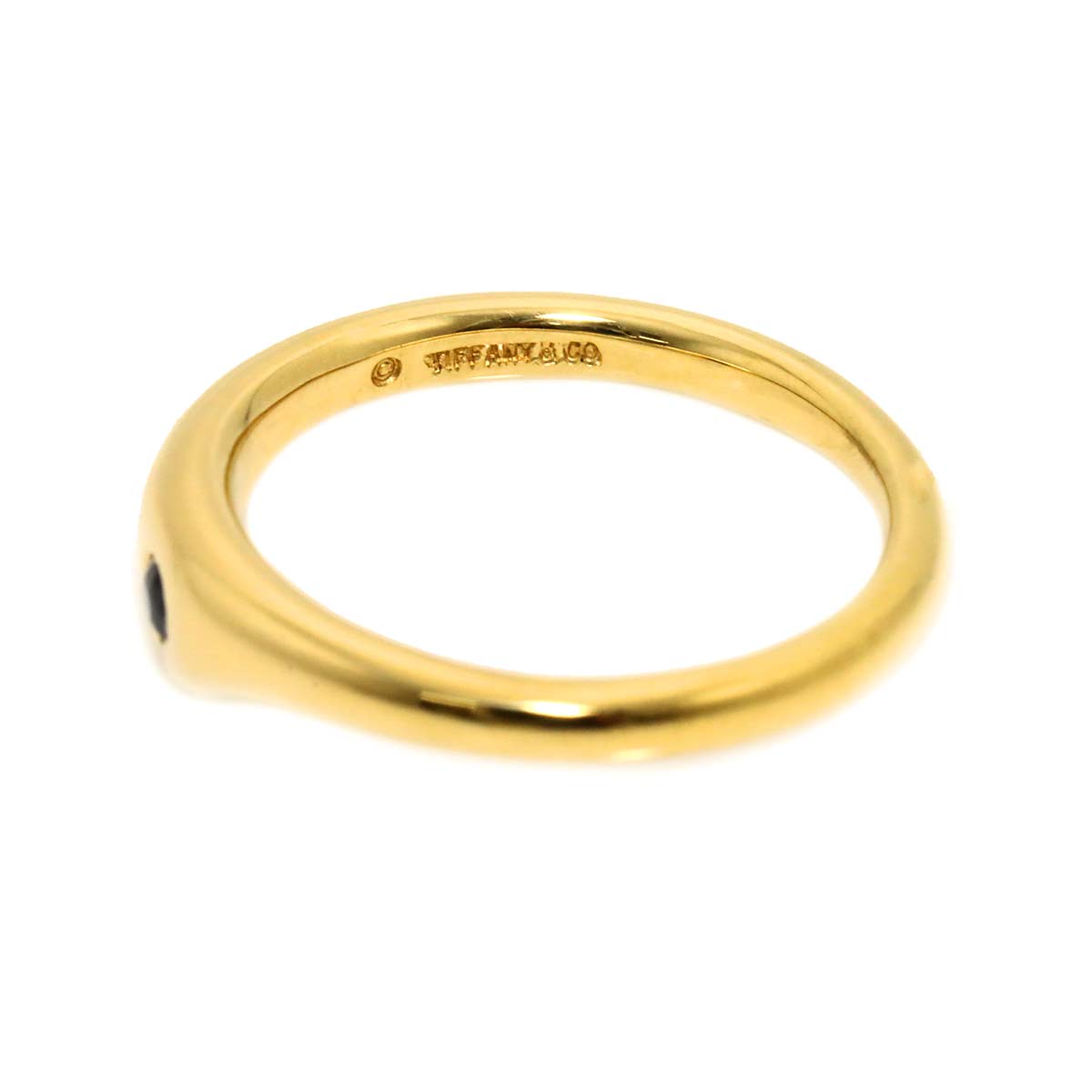 Sapphire Ring 18K Yellow Gold 750 Size4.75-5(US)