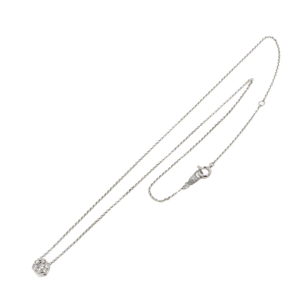 Diamond 0.30ct Necklace 18K WG White Gold 750