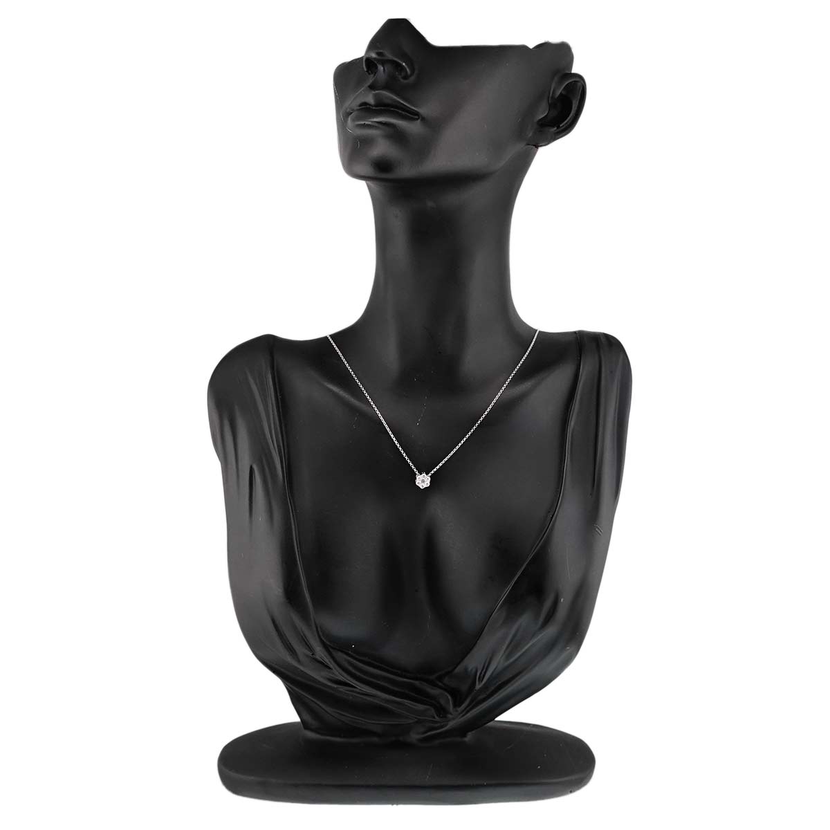 Diamond 0.30ct Necklace 18K WG White Gold 750