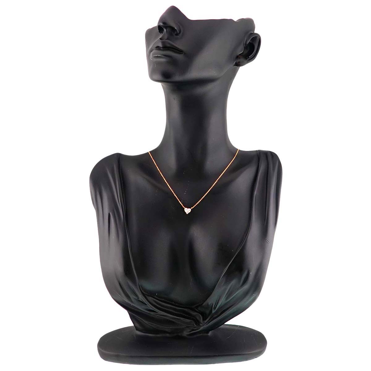 VENDOME Aoyama Diamond 0.22ct Heart Necklace 18K Pink Gold 750