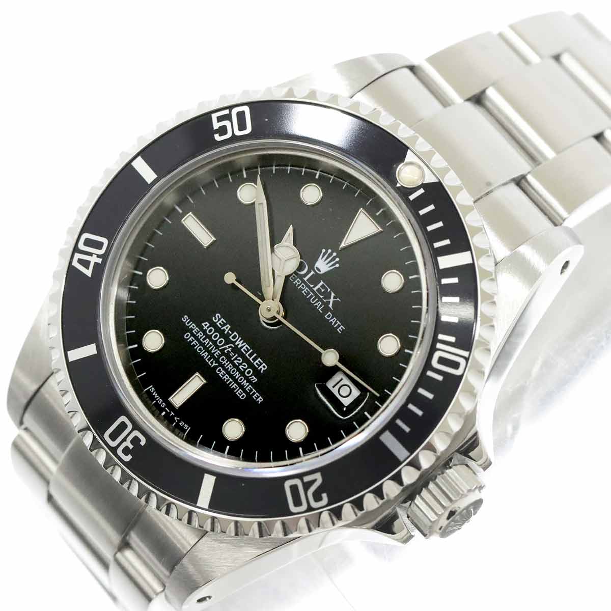 Sea-Dweller 16600 Serial S Date Automatic Black Dial Mens Watch