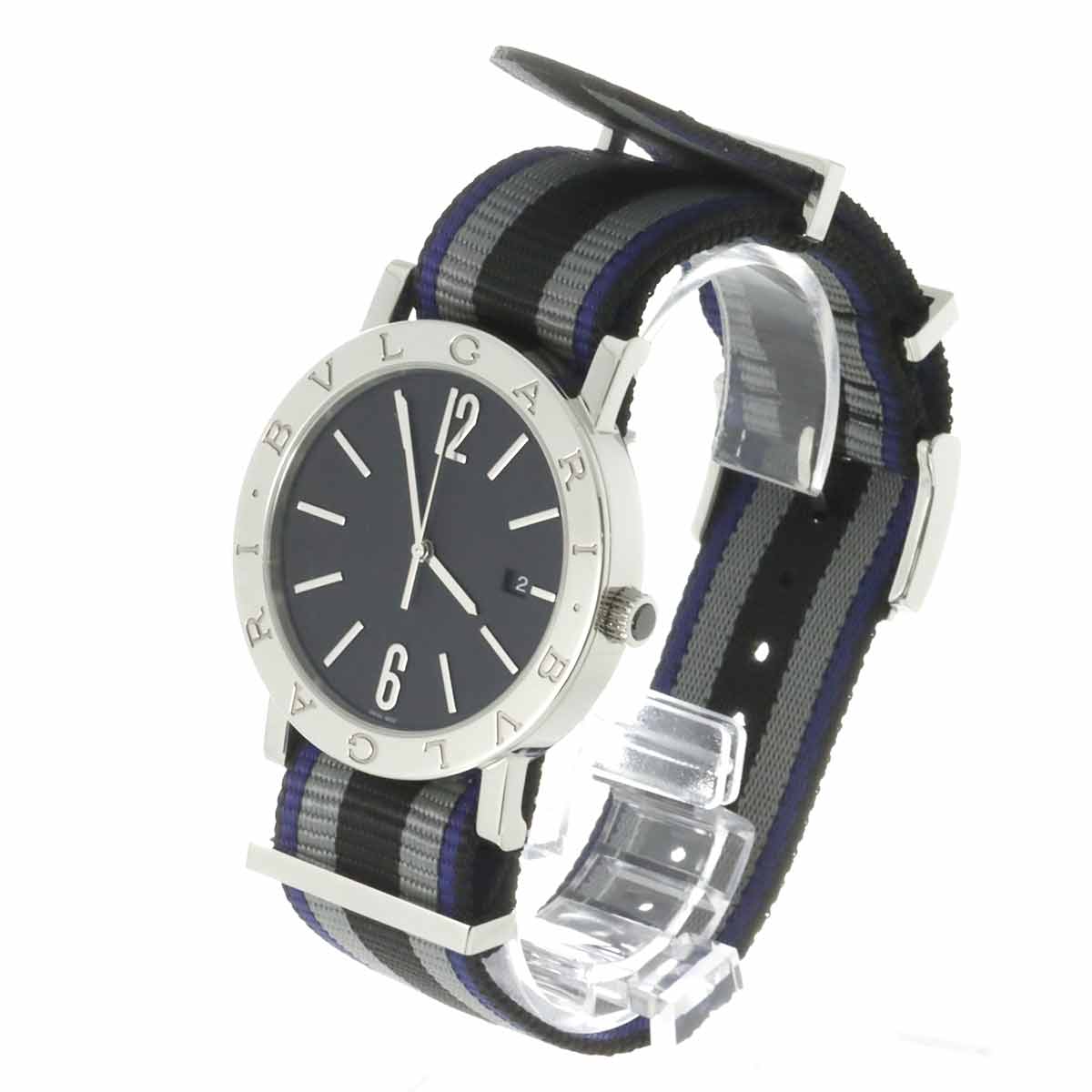 BVLGARIBVLGARI BB41S Automatic Date Black Dial Mens Watch