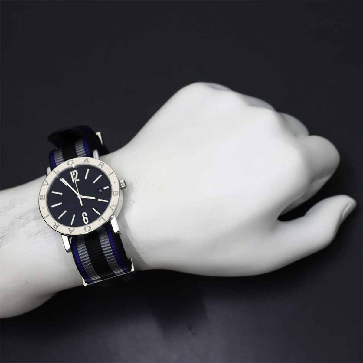 BVLGARIBVLGARI BB41S Automatic Date Black Dial Mens Watch