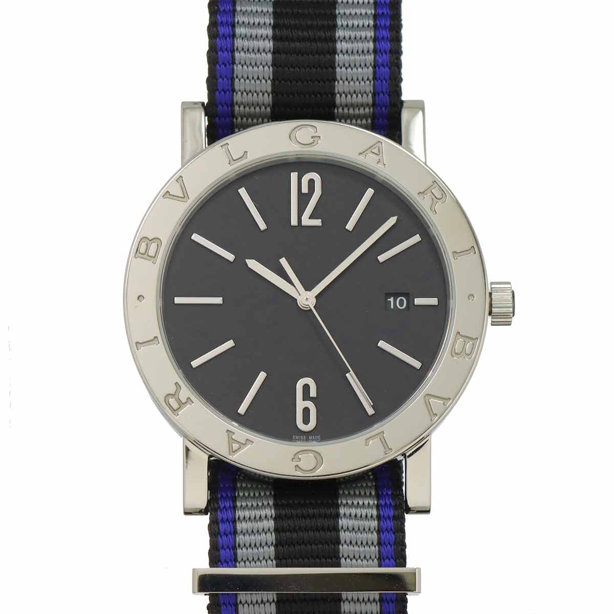 BVLGARIBVLGARI BB41S Automatic Date Black Dial Mens Watch