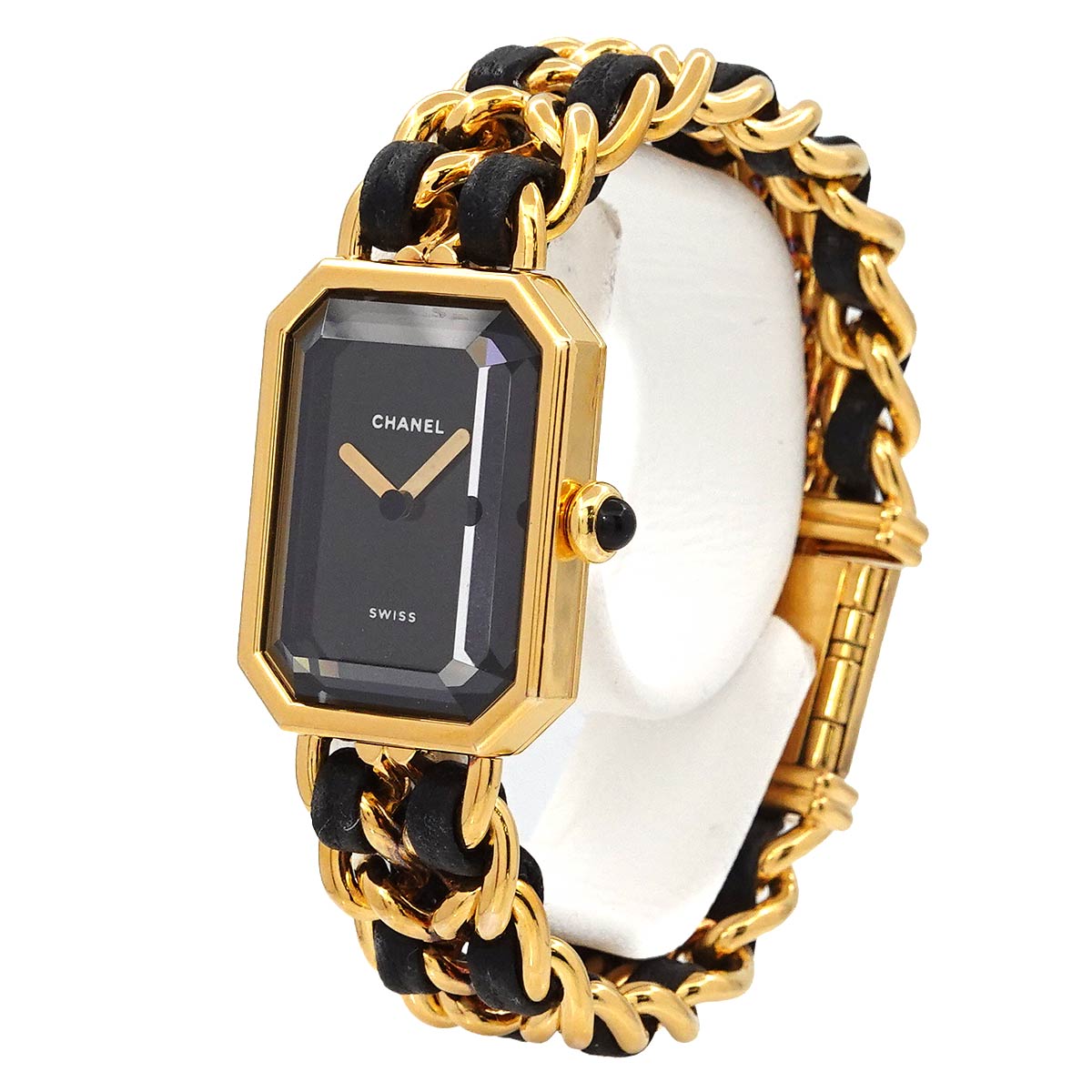 Premiere Size S H0001 Vintage Quartz Black Dial Ladies Watch