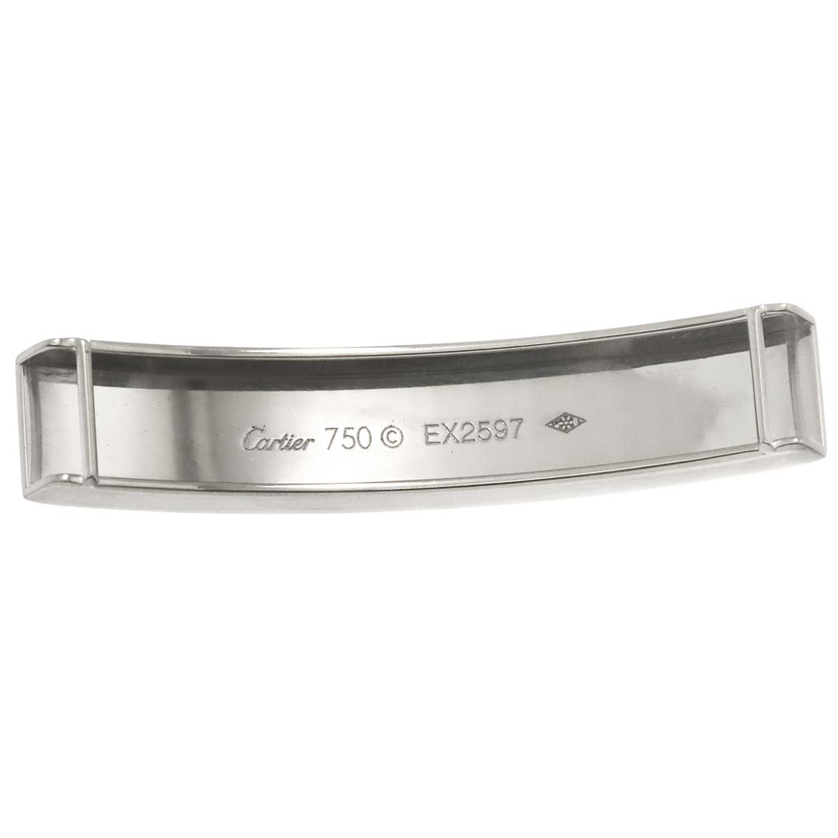 Love Leather Bracelet 18K White Gold 750