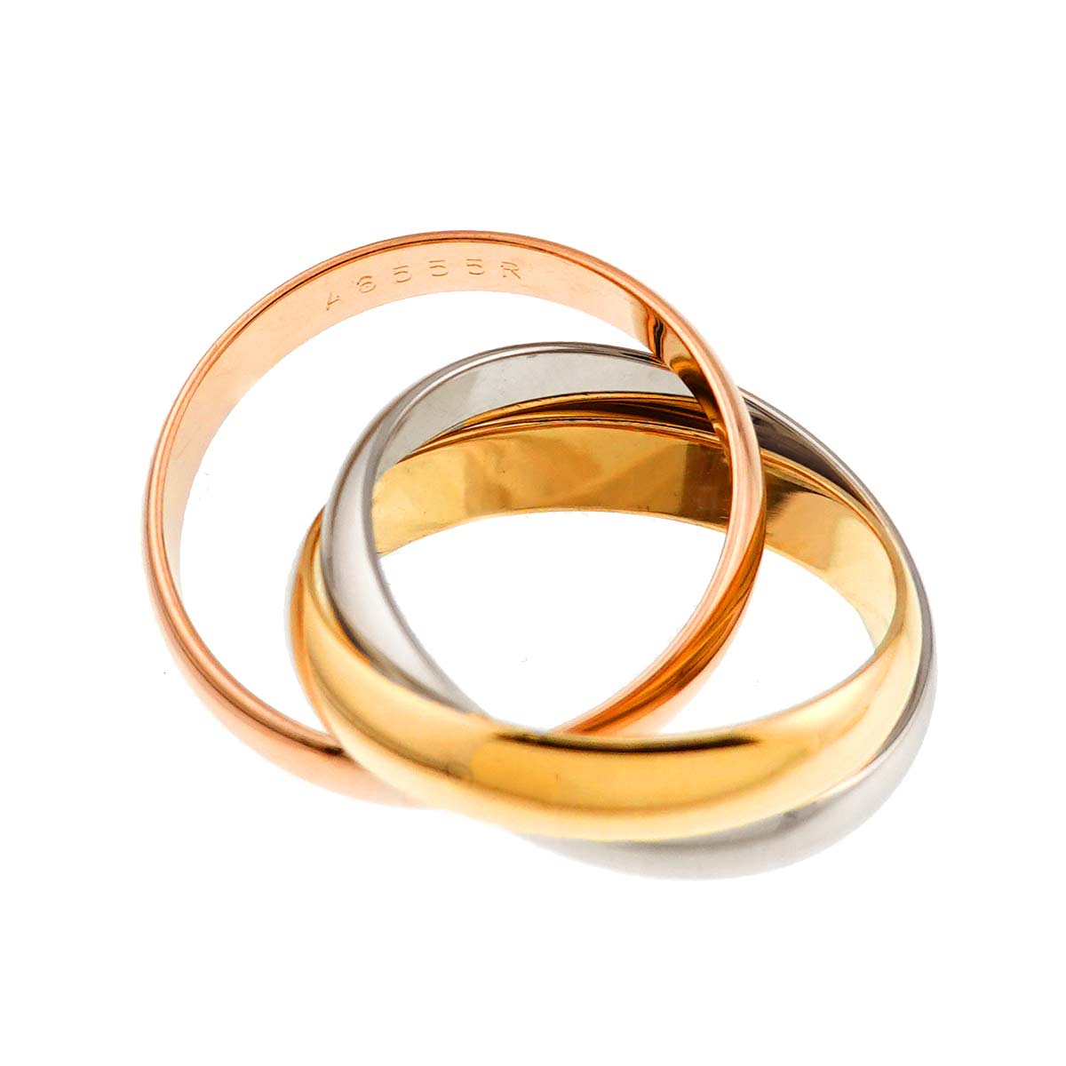 Trinity Ring MM 18K YG WG PG 750 Size49 4.75-5(US)