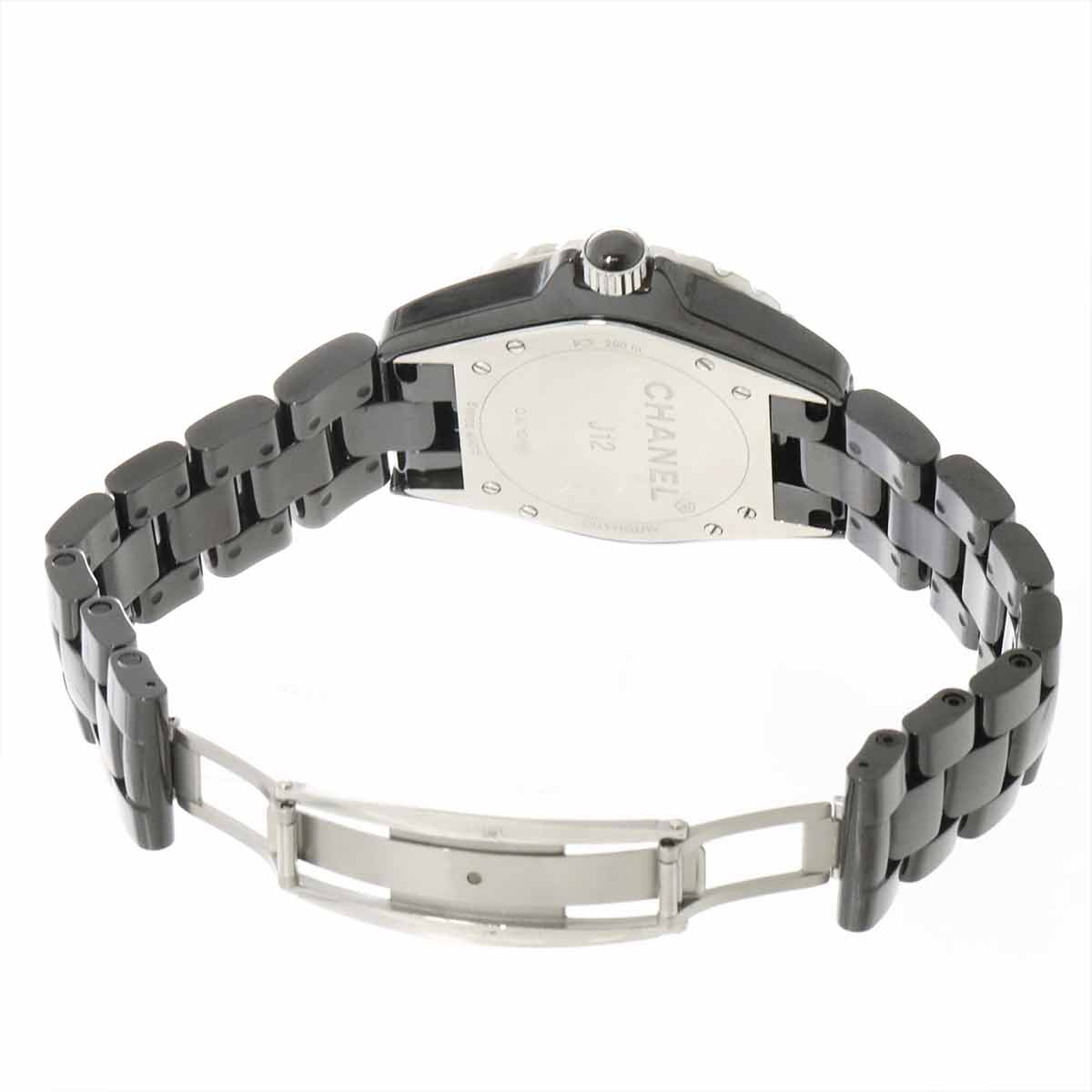 J12 H1626 38mm 12P Diamond Automatic Black Dial Mens Watch