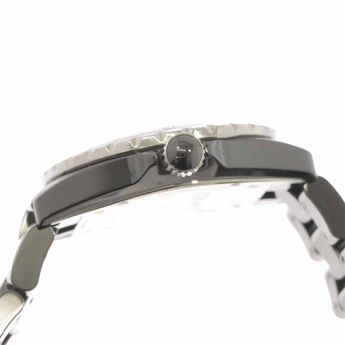 J12 H1626 38mm 12P Diamond Automatic Black Dial Mens Watch