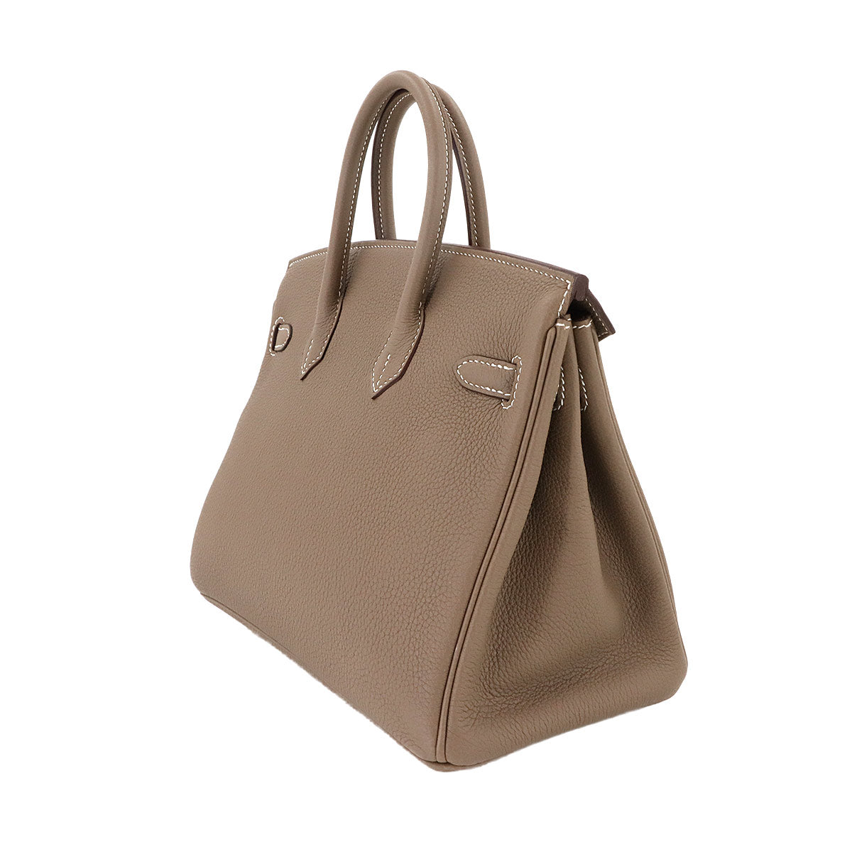 Birkin 25 Togo Leather Etoupe Hand Bag Purse