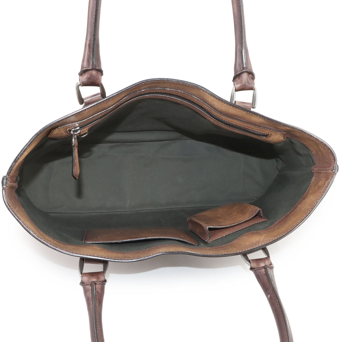 Berluti Calligraphy Toujours Tote Bag Venezia Leather Navy Purse