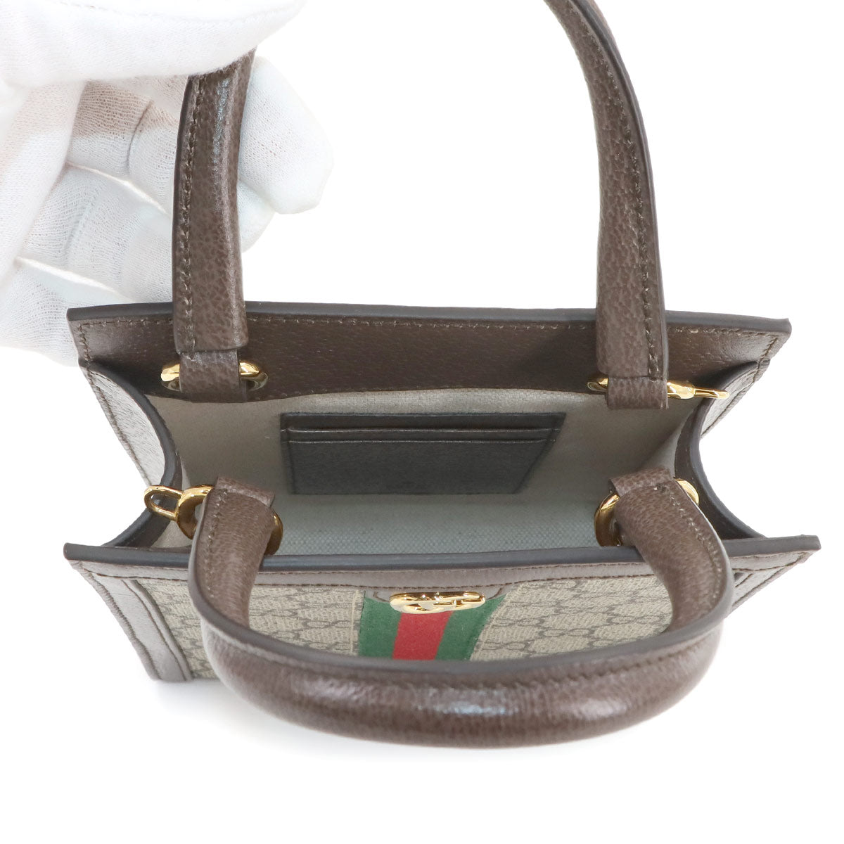 GUCCI Ophidia 2way Hand Shoulder Bag GG Supreme Beige 772317 Purse