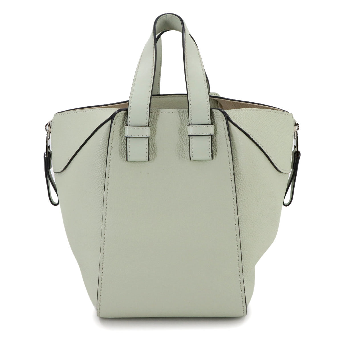 Compact Hammock 2way Hand Shoulder Bag Leather Mint Green
