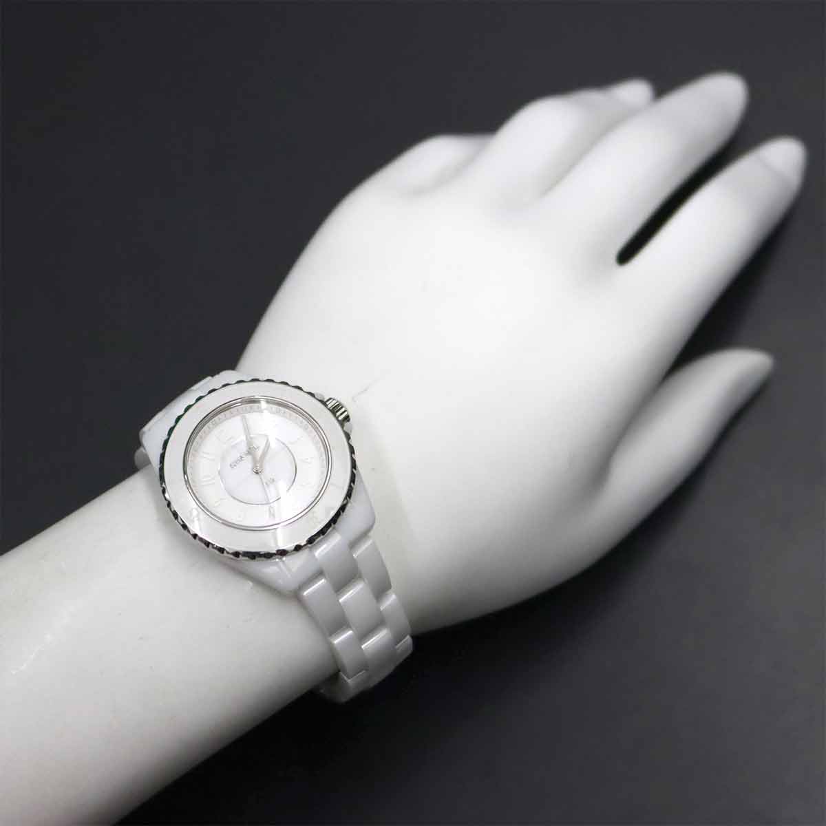 J12 Phantom H6345 Quartz White Dial Ladies Watch