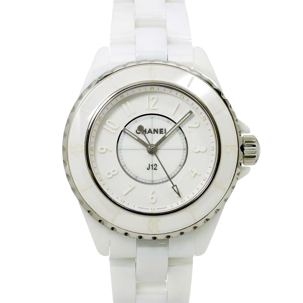 J12 Phantom H6345 Quartz White Dial Ladies Watch