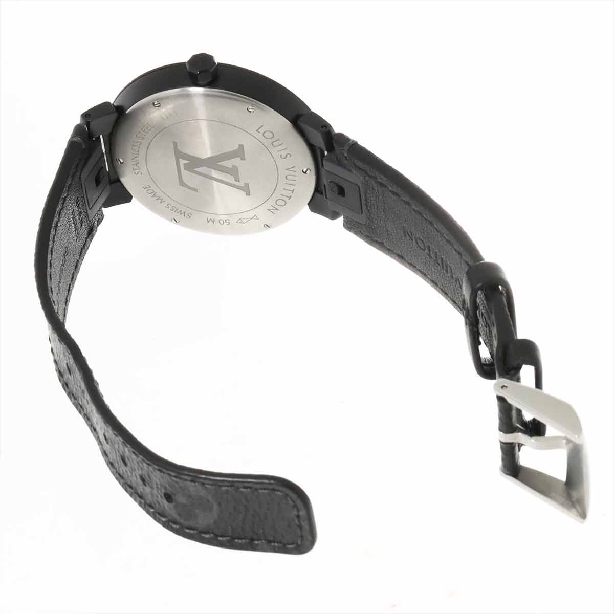 Tambour Slim Rainbow Q113Z Quartz Black Dial Mens