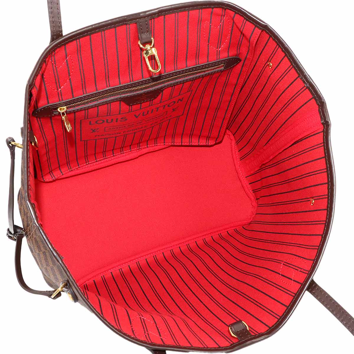 LOUIS VUITTON Damier Neverfull MM Tote Bag Ebene Cerise N41358 Purse